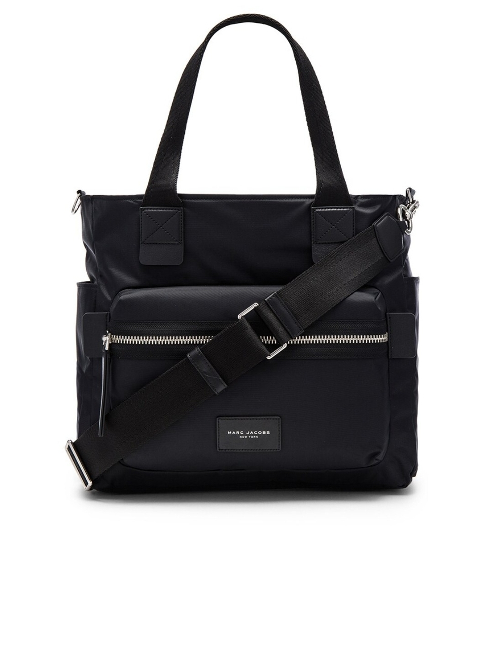 Marc Jacobs Black Nylon Baby Bag With Adjustable Strap And Changing Pad